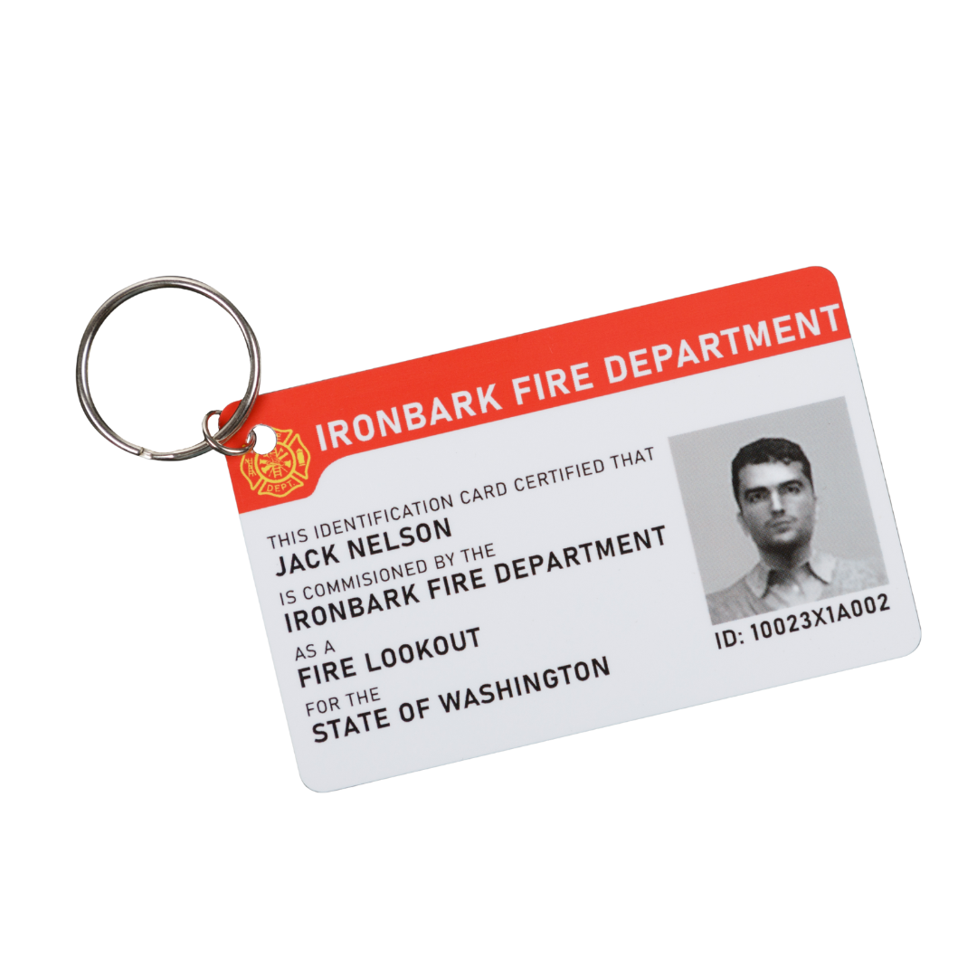 Ironbark Fire Dept. ID Keychain