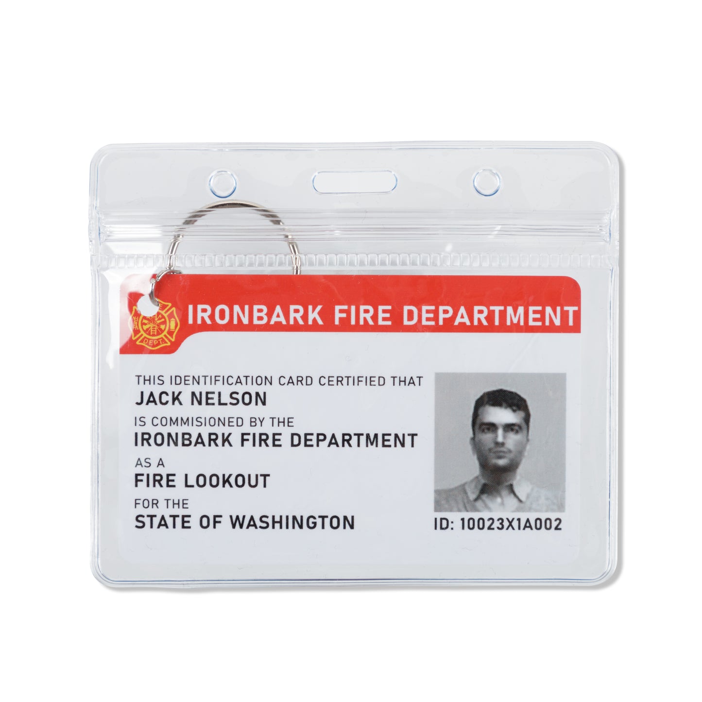 Ironbark Fire Dept. ID Keychain