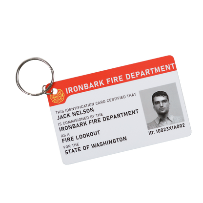 Ironbark Fire Dept. ID Keychain